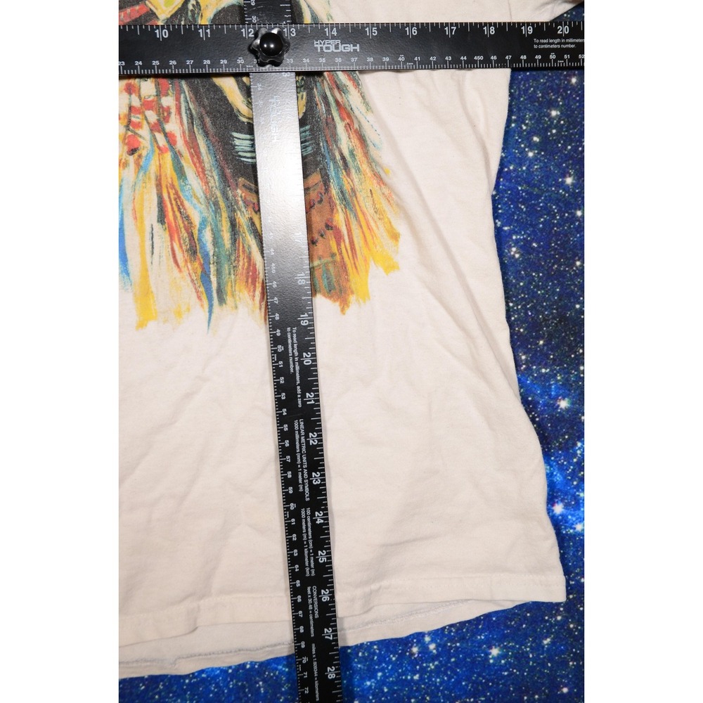 Yeezus Tour‎ Shirt Mens Medium White 2013 Wes Lang Skull Headdress Concert Tee - Picture 7 of 11